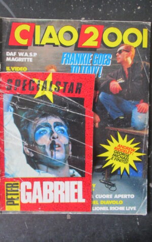 CIAO 2001 5 1987 FRANKIE ANDREW RIDGELEY DEBBY HARRY INSERTO PETER GABRIEL [D18]