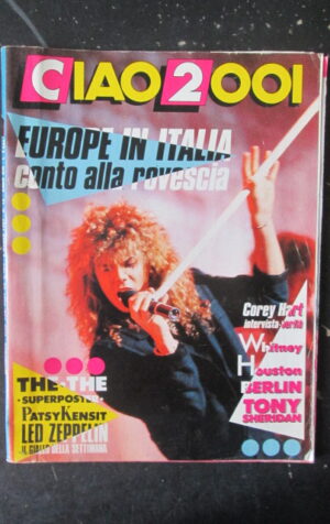 CIAO 2001 10 1987 POSTER PATSY KENSIT LED ZEPPELIN COREY HART TONY SHERIDAN[D18]