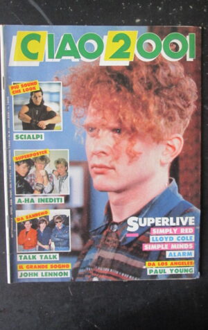 CIAO 2001 8 1986 SCIALPI POSTER A-HA TALK TALK JOHN LENNON SIMPLY RED  [D19]
