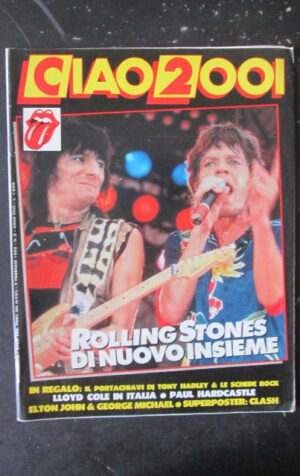 CIAO 2001 5 1986 ROLLING STONES POSTER THE CLASH ELTON JOHN GEORGE MICHAEL [D19]