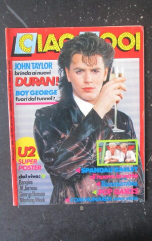 CIAO 2001 35 1986 JOHN TAYLOR DURAN DURAN SUPER POSTER U2 SPANDAU BALLET  [D19]