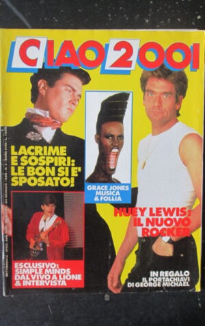 CIAO 2001 3 1986 SIMON LE BON POSTER DURAN DURAN SIMPLE MINDS  [D19]