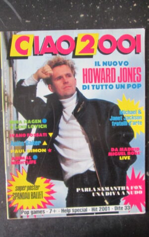 CIAO 2001 41 1986 NINA HAGEN MIGUEL BOSE - POSTER SPANDAU BALLET  [D19]