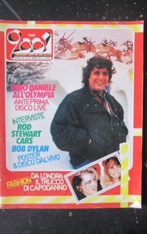 CIAO 2001 52 1984 PINO DANIELE ROD STEWART -  BOB DYLAN POSTER  [D19]