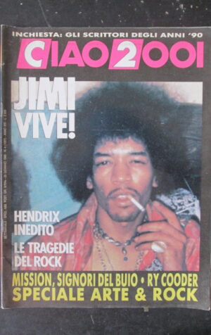 CIAO 2001 4 1989 JIMI HENDRIX SPECIALE ROCK ELVIS PRESLEY  [D19]