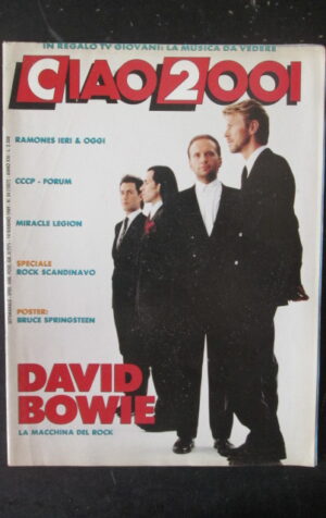 CIAO 2001 24 1989 POSTER BRUCE SPRINGSTEEN DAVID BOWIE CCCP  [D19]