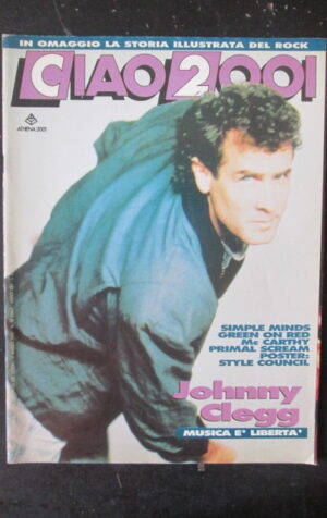 CIAO 2001 10 1990 SIMPLE MINDS JOHNNY CLEGG POSTER STYLE COUNCIL  [D19]