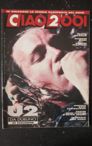 CIAO 2001 5 1990 U2 POSTER JOHN COUGAR & BRIAN ADAMS   [D19]