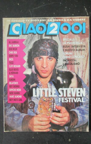 CIAO 2001 9 1989 LITTLE STEVEN RUSH ERIC BURDON BOY GEORGE  [D19]