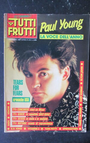 TUTTI FRUTTI 32 1985 PAUL YOUNG SPRINGSTEEN TEARS FOR FEARS SADE [G252A]