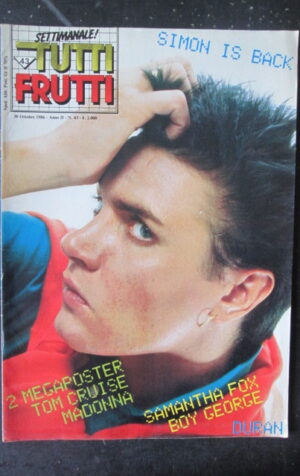 TUTTI FRUTTI 43 1986 SIMON LE BON MEGA POSTER TOM CRUISE E MADONNA [G252A]