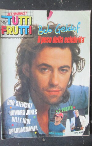 TUTTI FRUTTI 48 1986 BOB GELDOF BOB STEWART BILLY IDOL SPANDAU BALLET [G252A]