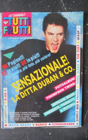TUTTI FRUTTI 35 1985 THOMPSON TWINS DEPECHE MODE A-HA SIMON LE BON [G252A]