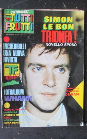 TUTTI FRUTTI 2 1986 SIMON LE BON FOTO ALBUM WHAM GEORGE MICHAEL [G252A]