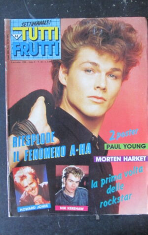 TUTTI FRUTTI 44 1986 NIK KERSHAW POSTER PAUL YOUNG MORTEN HARKET [G252A]