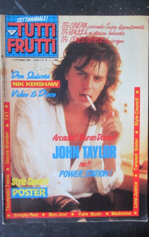 TUTTI FRUTTI 27 1985 NIK KERSHAW JOHN TAYLOR MADONNA KATE BUSH [G252A]