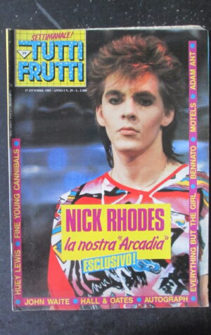 TUTTI FRUTTI 29 1985 NICK RHODES ADAM ANT BENNATO [G252A]