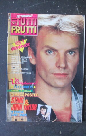 TUTTI FRUTTI 13 1986 POSTER STING JOHN TAYLOR [G252A]