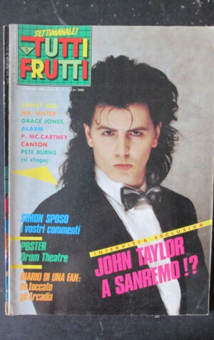 TUTTI FRUTTI 5 1986 JOHN TAYLOR RIMPLY RED POSTER DRUM THEATRE [G252A]