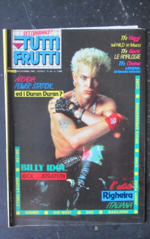 TUTTI FRUTTI 26 1985 DURAN DURAN BILLY IDOL RIGHEIRA [M16]