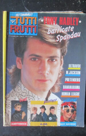 TUTTI FRUTTI 47 1986 TONY HADLEY MICHAEL JACKSON BOY GEORGE POSTER A-HA [M16]