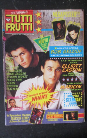 TUTTI FRUTTI 9 1985 KING PHIL COLLINS GRUPPO ITALIANO ELLIOTT EASTON [M16]