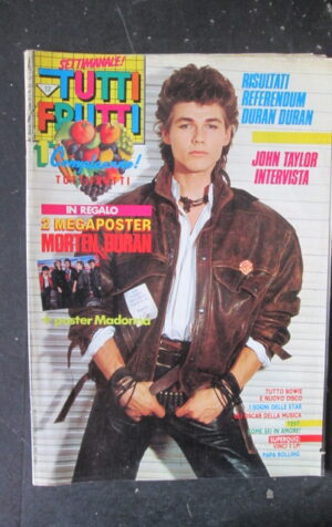 TUTTI FRUTTI 12 1986 2 POSTER MORTEN DURAN DURAN JOHN TAYLOR [M16]