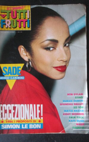 TUTTI FRUTTI 1 1986 SADE SIMON LE BON DURAN DURAN SPANDAU BALLET [M16]