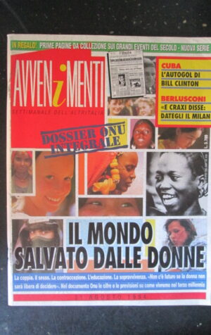 AVVENIMENTI 33 1994 BILL CLINTON BERLUSCONI CRAXI [W9]