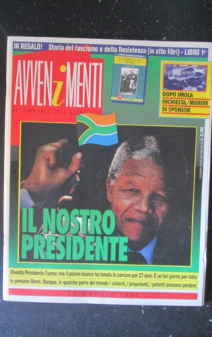 AVVENIMENTI 18 1994 NELSON MANDELA PAT METHENY BERLUSCONI [W9]