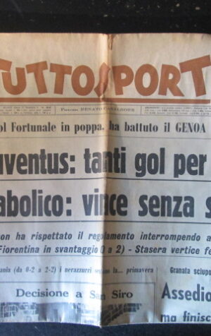 TUTTOSPORT 10 1965 INTER JUVENTUS FACCHETTI [W10]