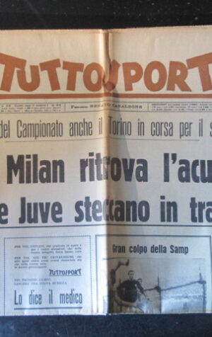 TUTTOSPORT 31 1965 MILAN JUVENTUS INTER SUAREZ [W10]