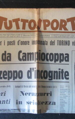 TUTTOSPORT 52 1965 INTER MILAN TORINO [W10]