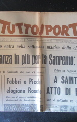 TUTTOSPORT 73 1965 VENTURELLI FABBRI PICCHI [W10]