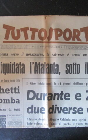 TUTTOSPORT 141 1965 INTER FACCHETTI DURANTE ZILIOLI ATALANTA [W10]
