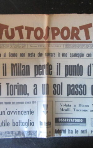 TUTTOSPORT 148 1965 MILAN TORINO MARASSI ADORNI [W10]