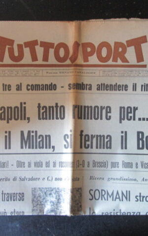 TUTTOSPORT 259 1965 JUVE NAPOLI MILAN BOLOGNA MENICHELLI [W10]