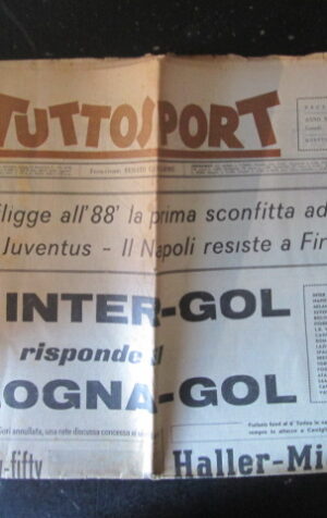 TUTTOSPORT 350 1965 MILAN BOLOGNA NAPOLI FIORENTINA [W10]