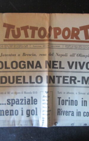 TUTTOSPORT 355 1965 BOLOGNA INTER MILAN JUVENTUS BRESCIA [W10]