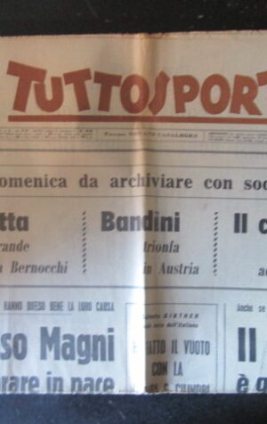 TUTTOSPORT 224 1964 MAGNI VARESE BANDINI MOTTA [W10]