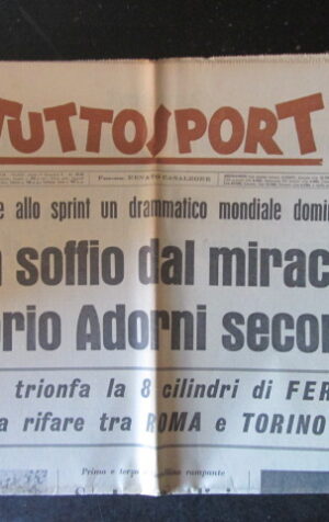 TUTTOSPORT 238 1964 JANSSEN MONZA VITTORIO ADORNI [W10]