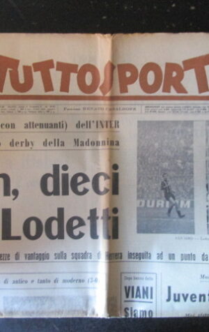 TUTTOSPORT 308 1964 MILAN TORINO FIORENTINA JUVENTUS [W10]
