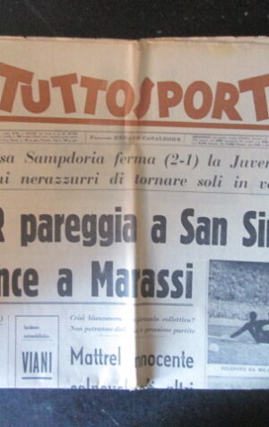 TUTTOSPORT 55 1963 INTER JUVENTUS VIANI MATTREL [W10]
