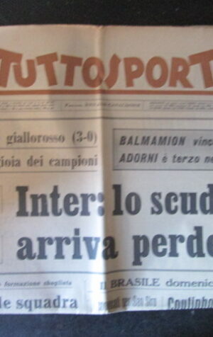 TUTTOSPORT 123 1963 INTER ROMA BALMAMION ADORNI [W10]