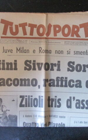TUTTOSPORT 255 1963 ALTAFINI SIVORI SORMANI DI GIACOMO ZILIOLI [W10]