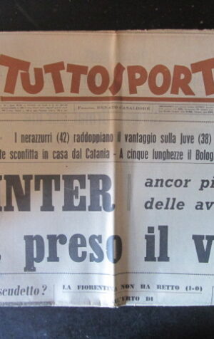 TUTTOSPORT 97 1963 INTER JUVETNUS FIORENTINA [W10]
