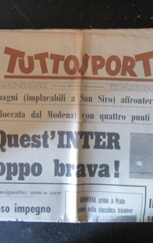 TUTTOSPORT 110 1963 INTER JAIR BARIVIERA JUVENTUS [W10]