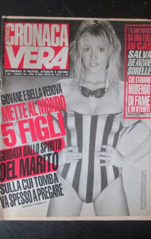 CRONACA VERA 856 1989 Rivista di cronaca nera e attualità  [VL24]