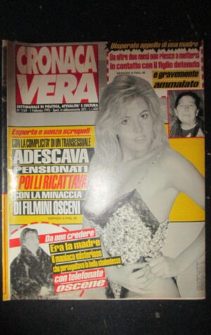 CRONACA VERA 1169 1995 Rivista di cronaca nera e attualità  [VL24]