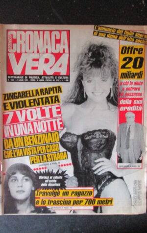 CRONACA VERA 1035 1992 Rivista di cronaca nera e attualità  [VL25]